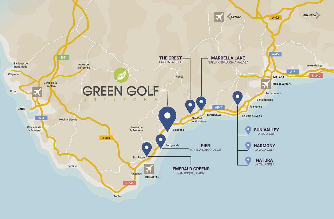 Mapa GREEN GOLF movil eng