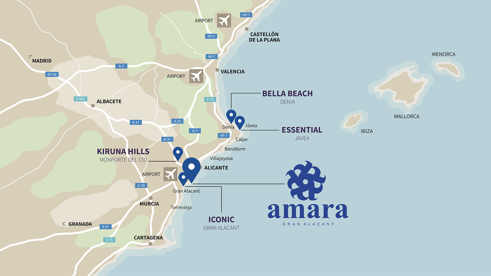 Mapa AMARA esp