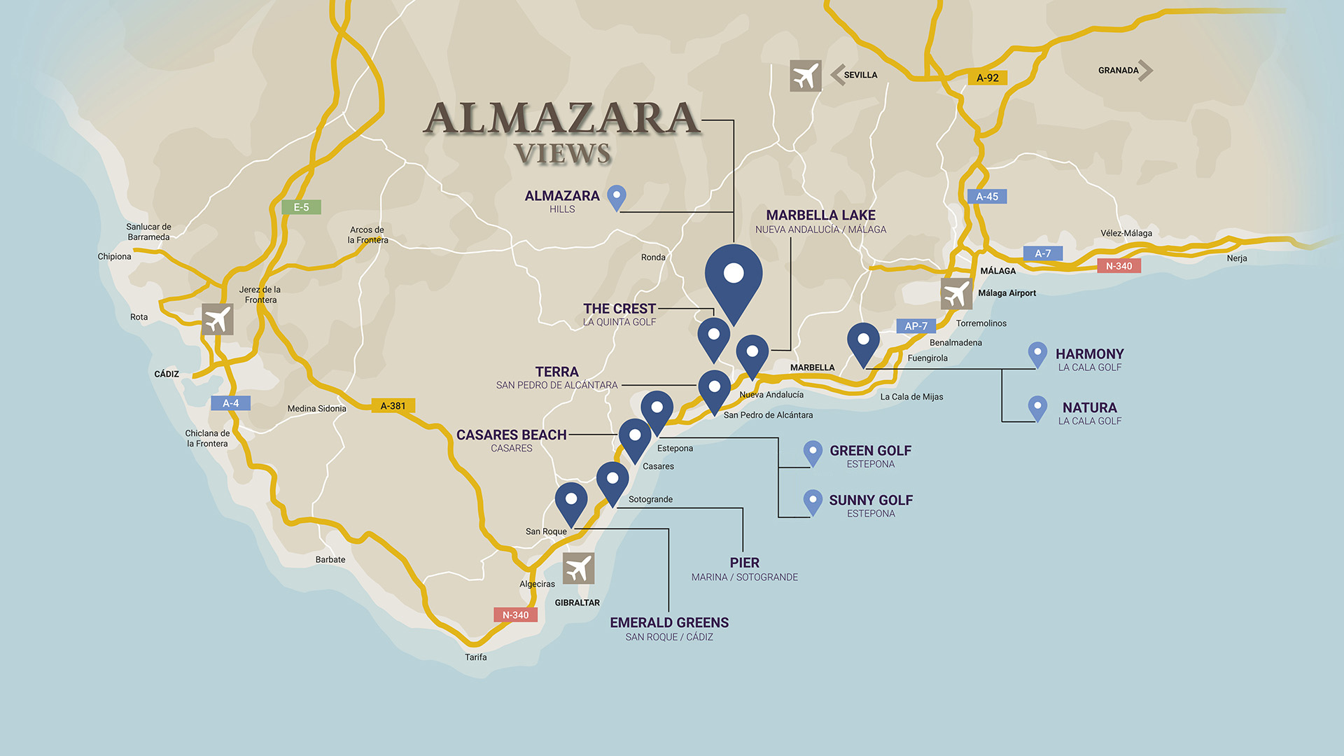 Mapa ALMAZARA VIEWS es