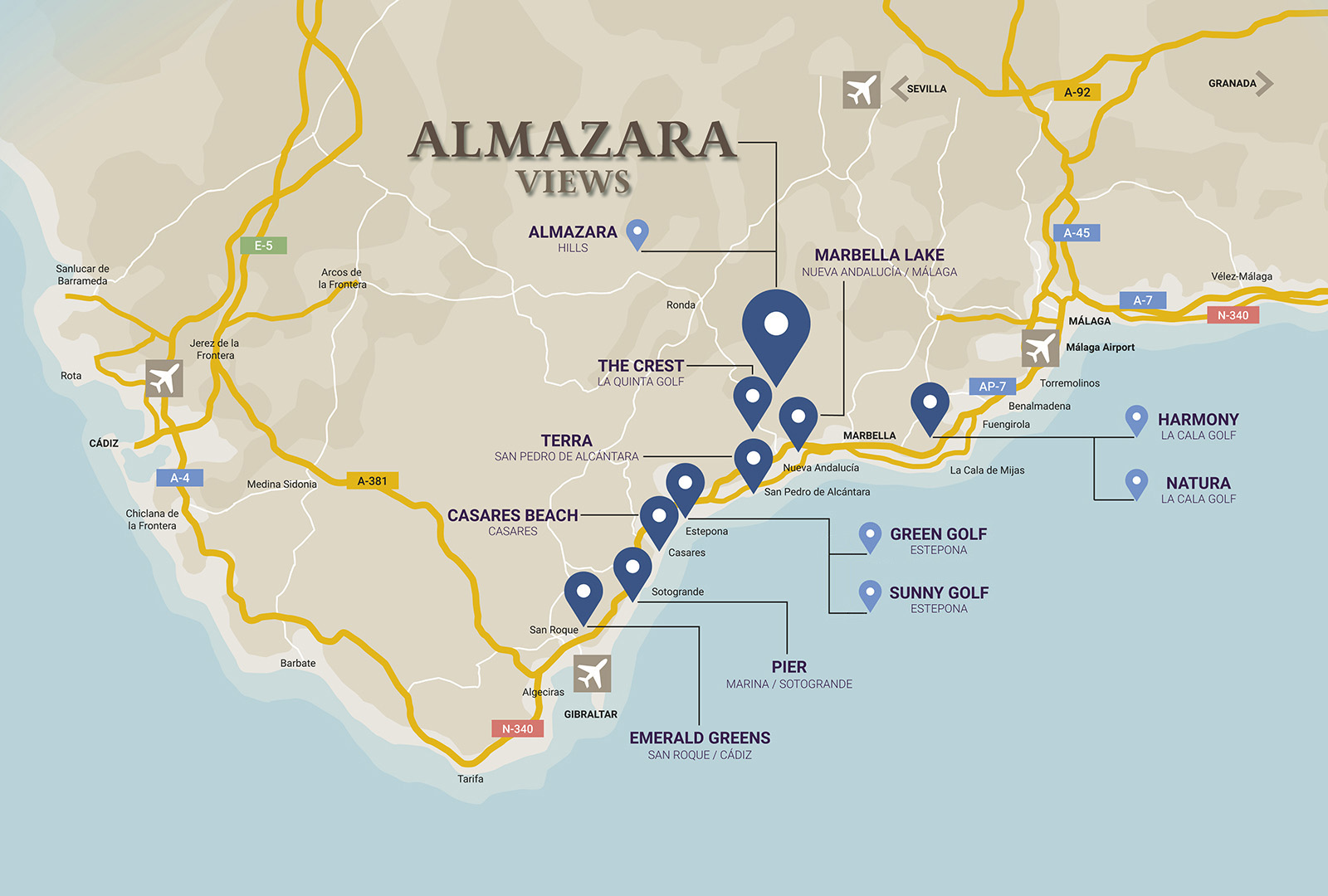 Mapa ALMAZARA VIEWS movil es