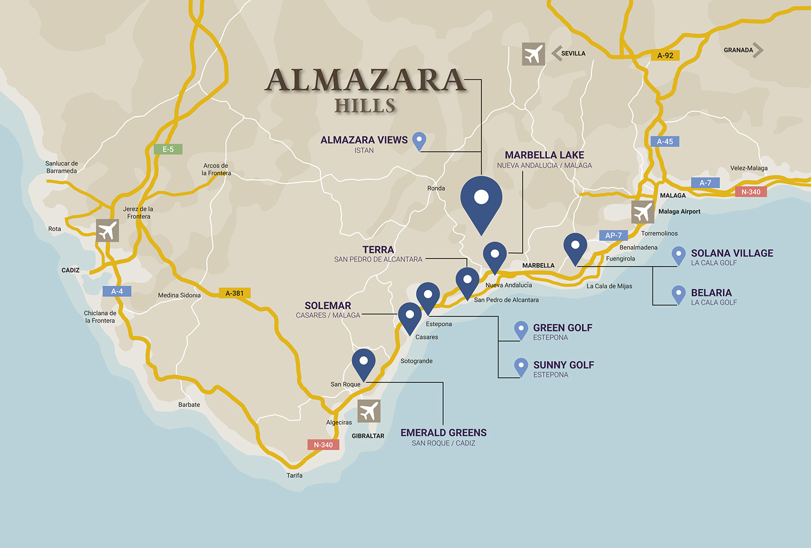 Mapa ALMAZARA HILLS 2308 movil eng