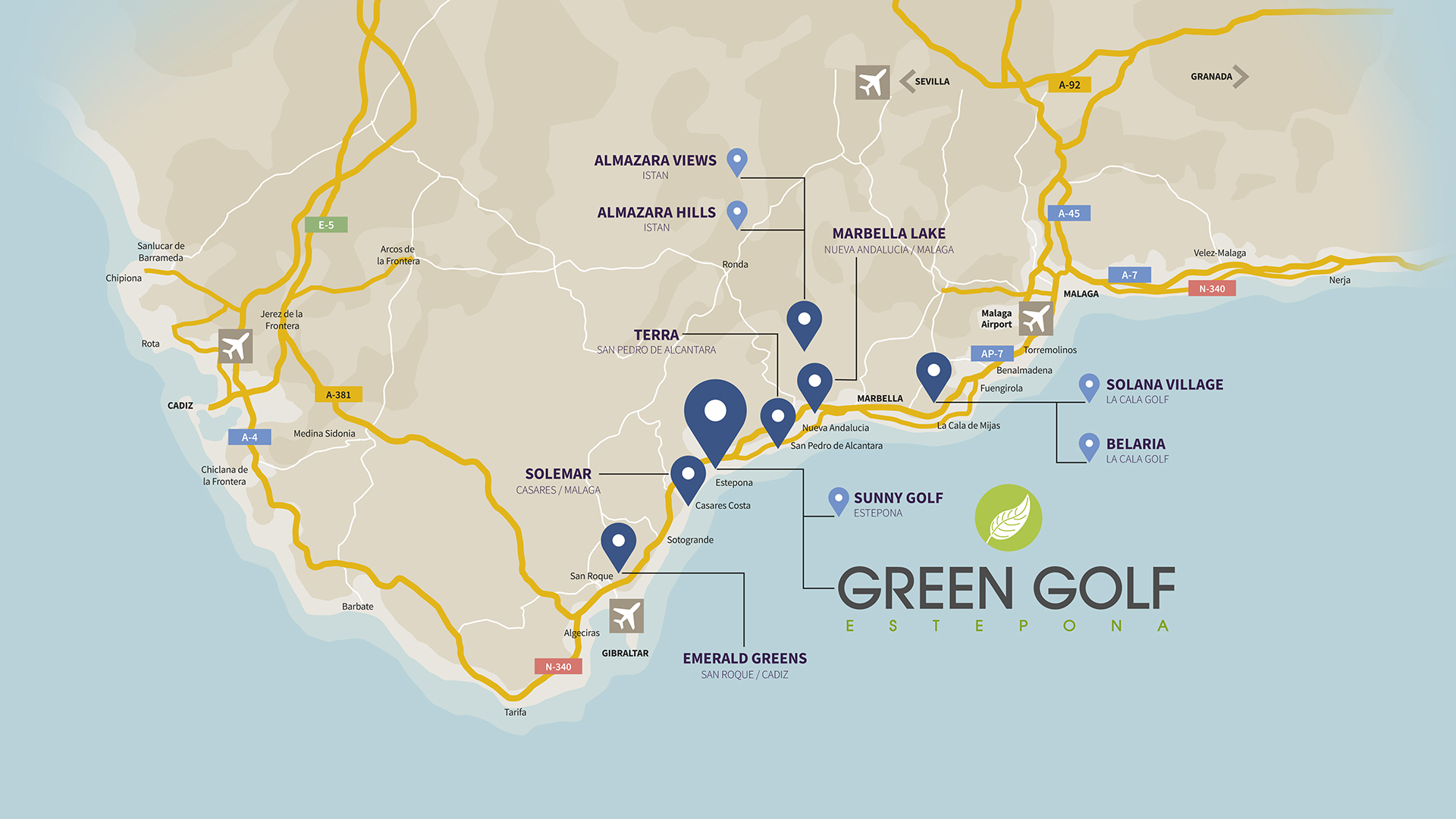 Mapa GREEN GOLF 2308 eng
