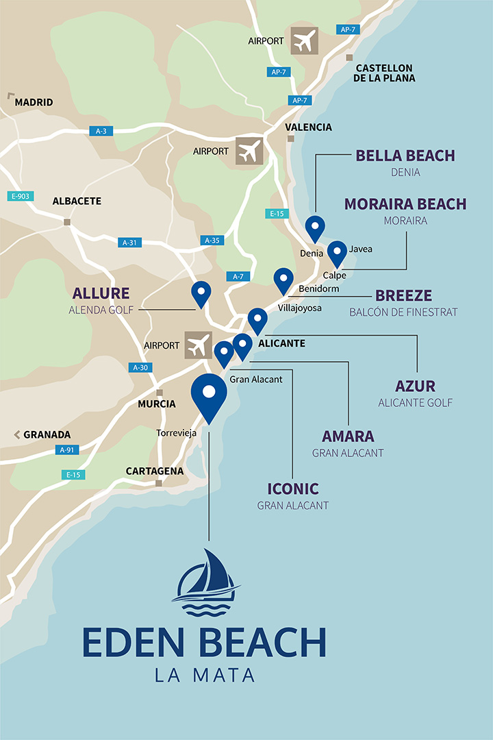 Mapa EDEN BEACH 2409 eng