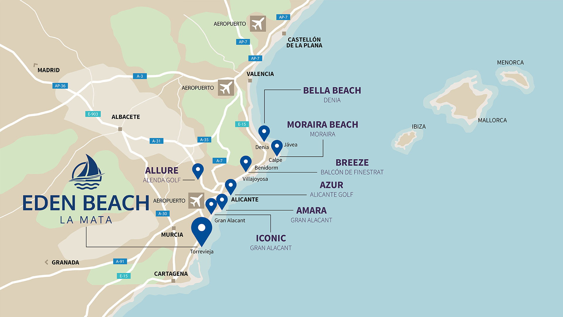 Mapa EDEN BEACH 2409 es