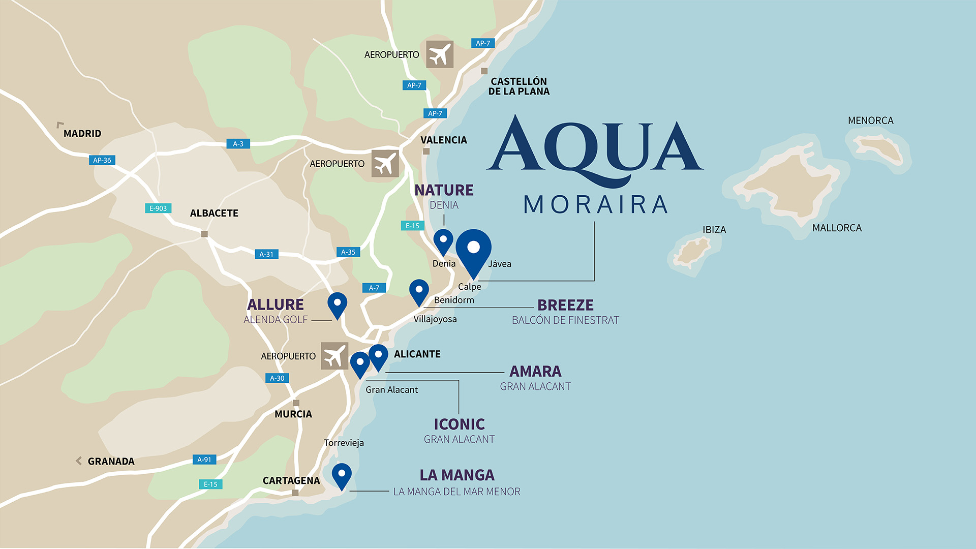 Mapa AQUA MORAIRA 2504 es