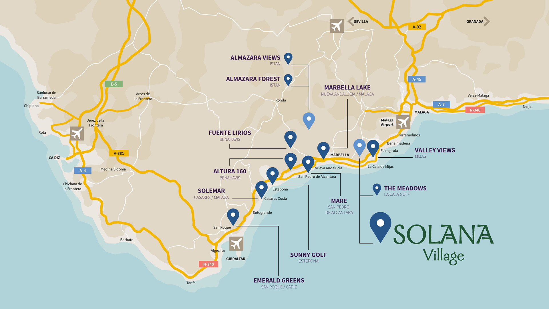 Mapa SOLANA VILLAGE 2509 eng