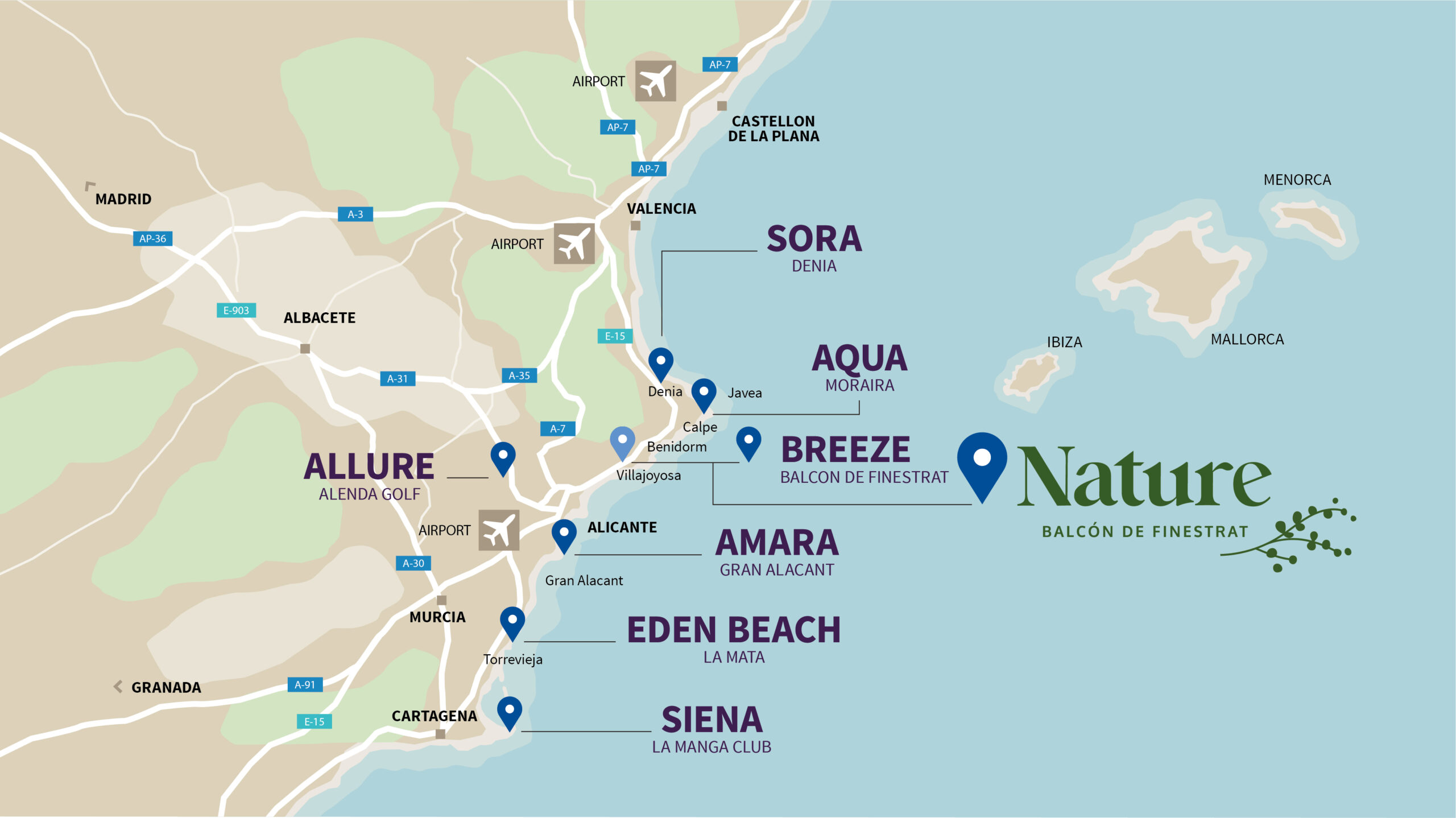 Mapa NATURE CB 2511 eng