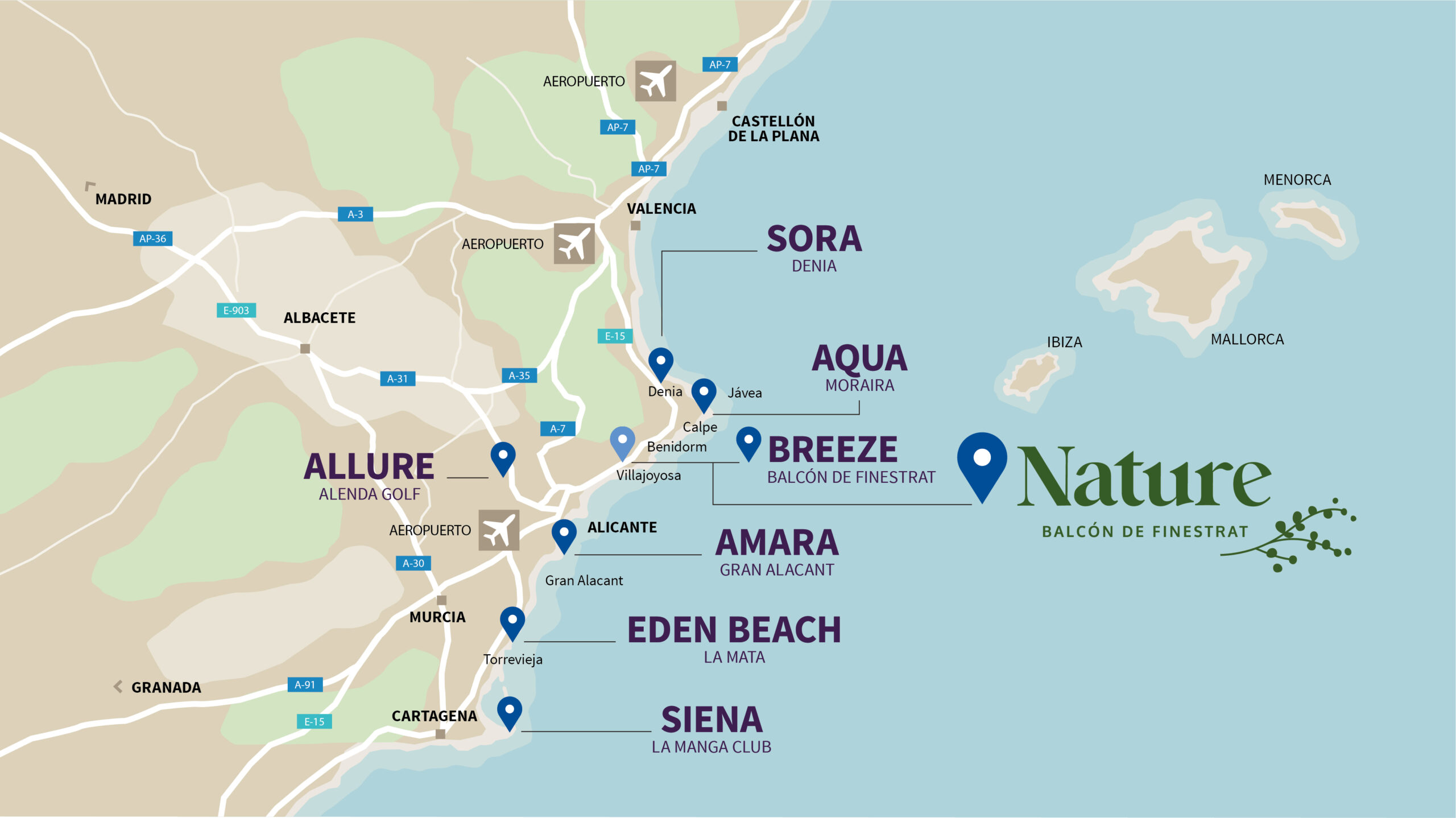 Mapa NATURE CB 2511 esp