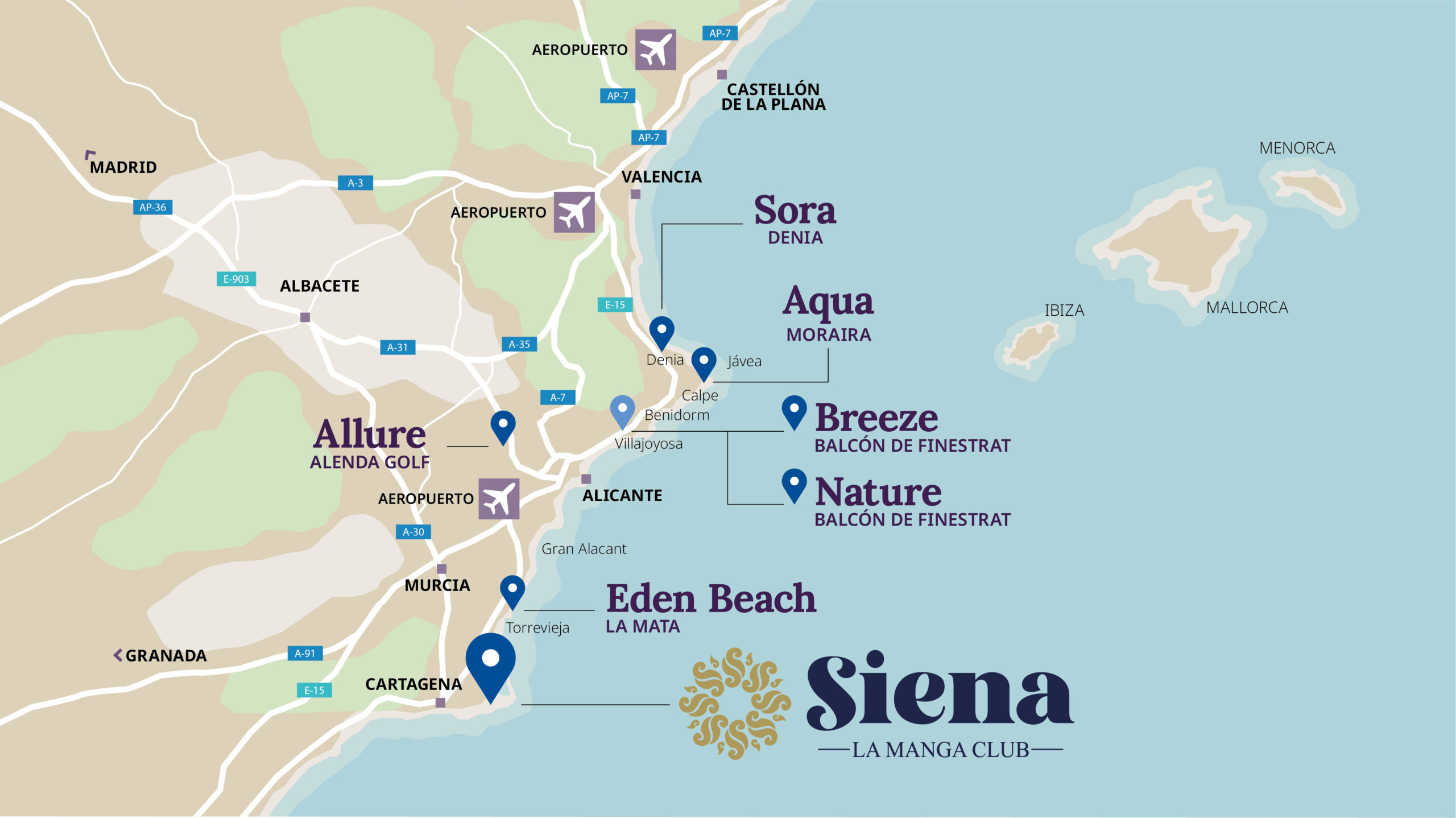 Mapa SIENA CB 2602 esp