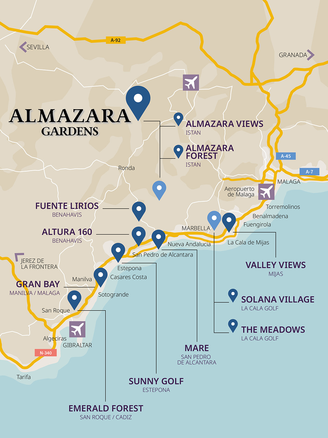 Mapa ALMAZARA GARDENS CS 2605 esp mvl