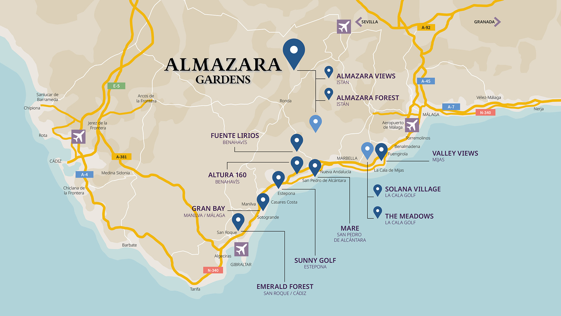 Mapa ALMAZARA GARDENS CS 2605 esp