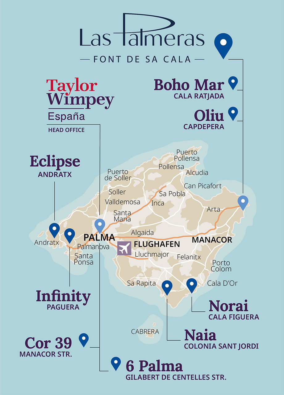 Mapa PALMERAS 2610 deu mvl