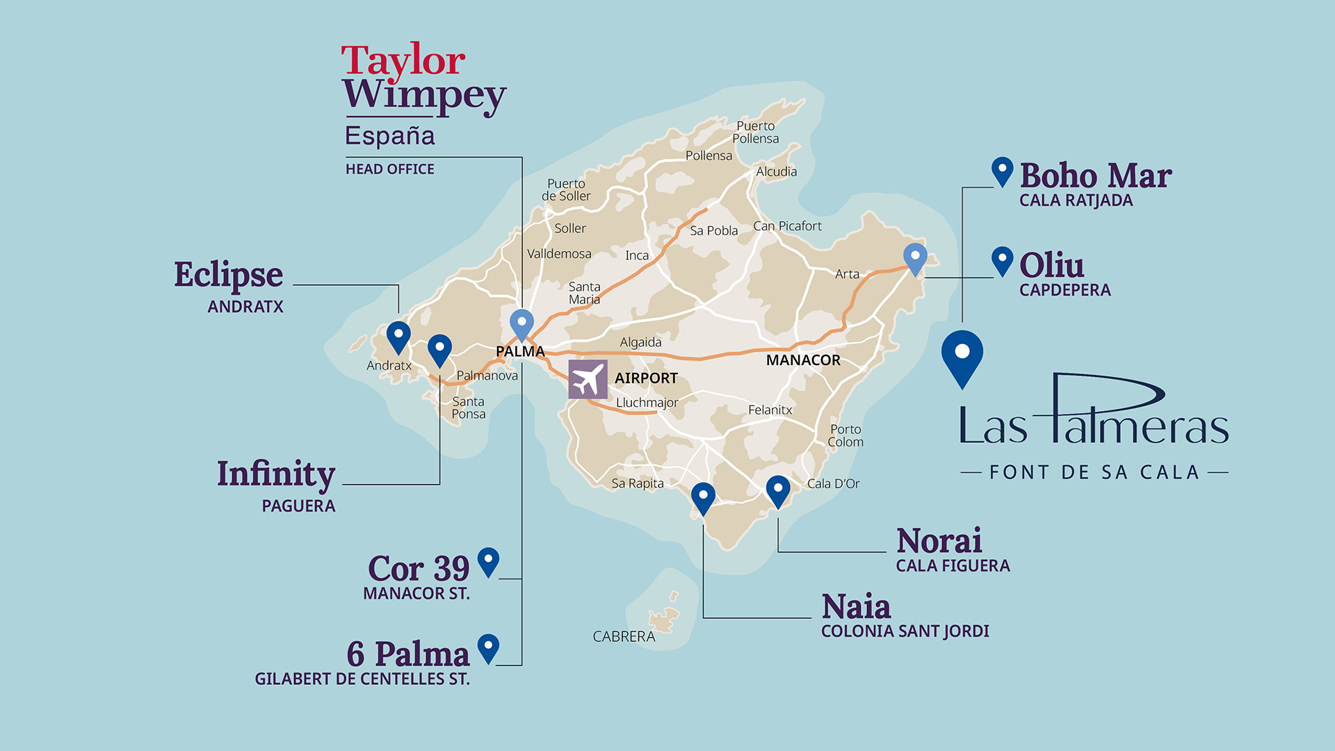 Mapa PALMERAS 2610 eng